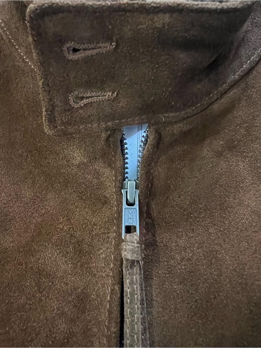 J. Crew Men's Dark Brown Harrington Calf Suede Jacket NWOT - Picture 3 of 12